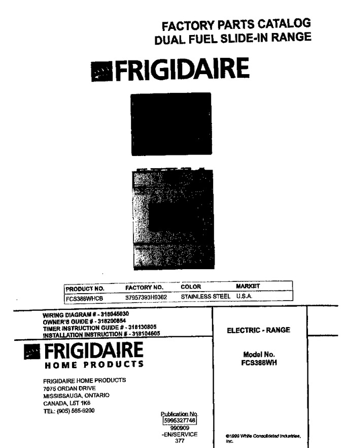 Diagram for FCS388WHCB