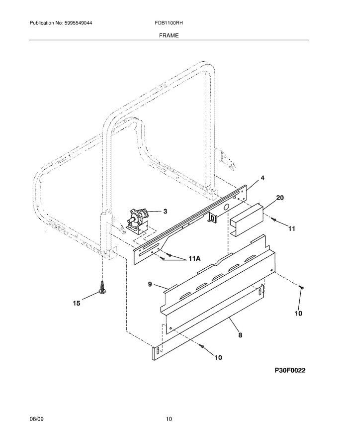 Diagram for FDB1100RHS2