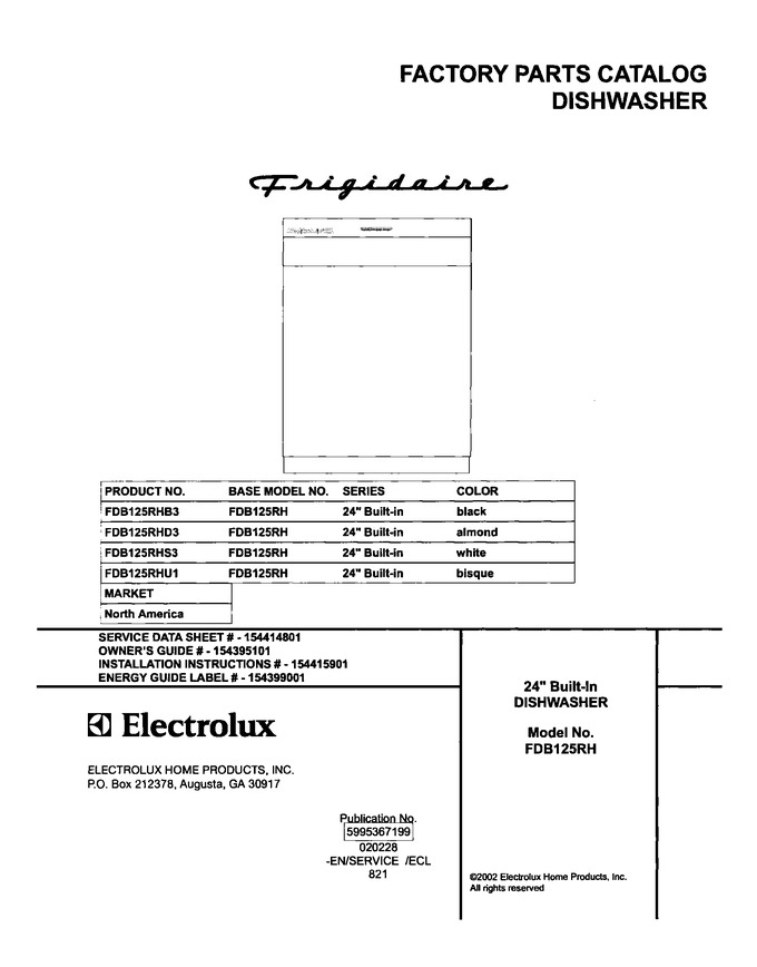 Diagram for FDB125RHD3