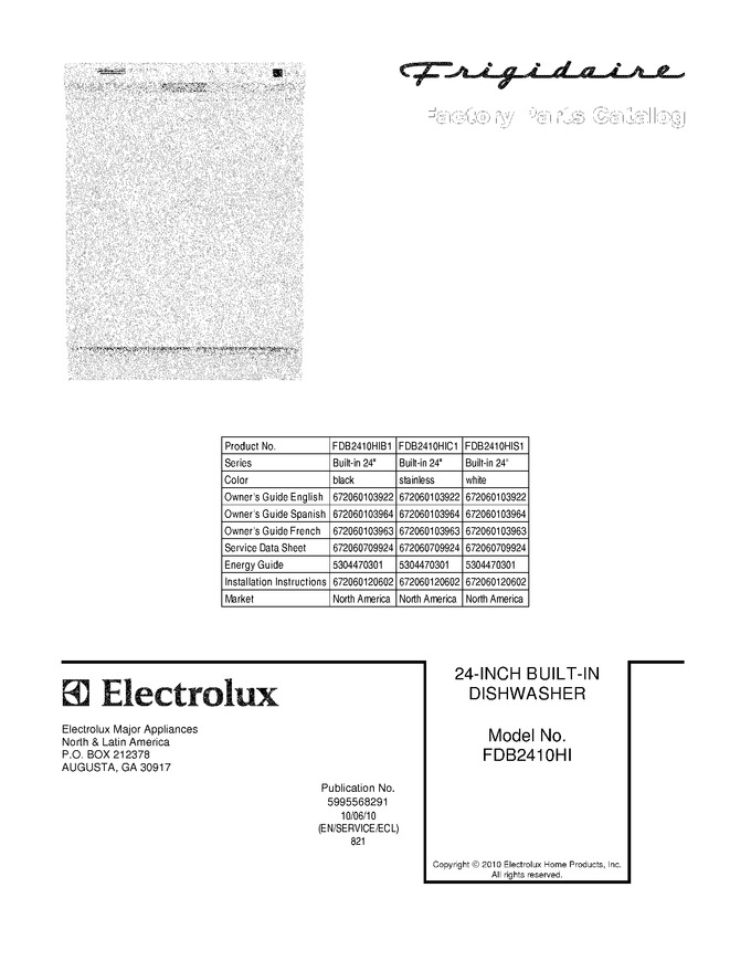 Diagram for FDB2410HIB1