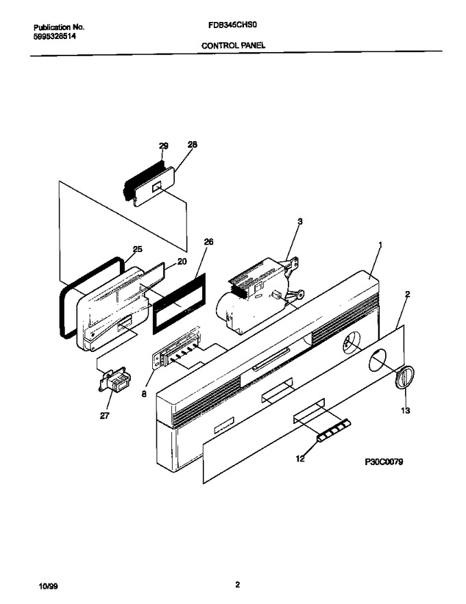 Diagram for FDB345CHS0