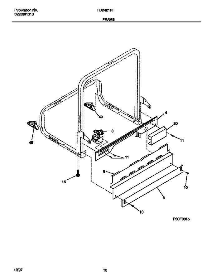 Diagram for FDB421RFR3