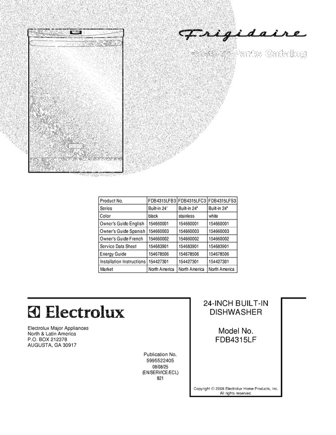 Diagram for FDB4315LFB3