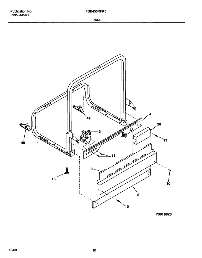 Diagram for FDB435RFR5