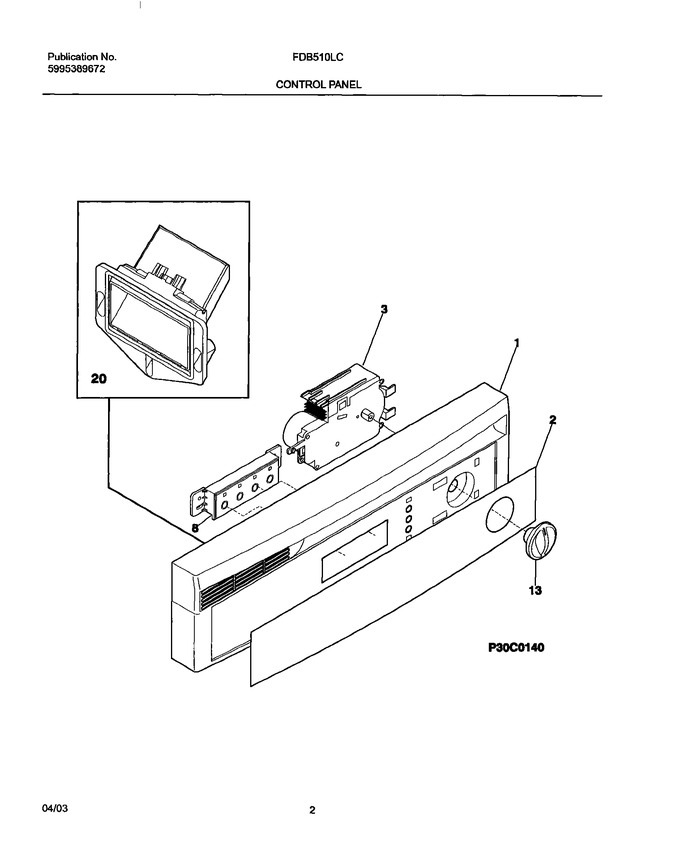 Diagram for FDB510LCS0