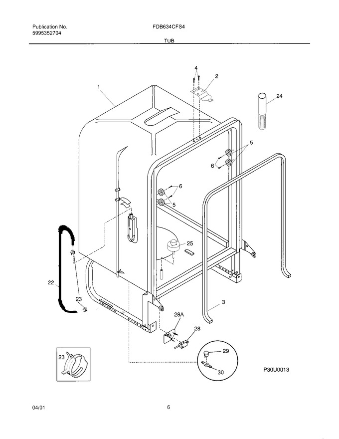 Diagram for FDB634CFS4