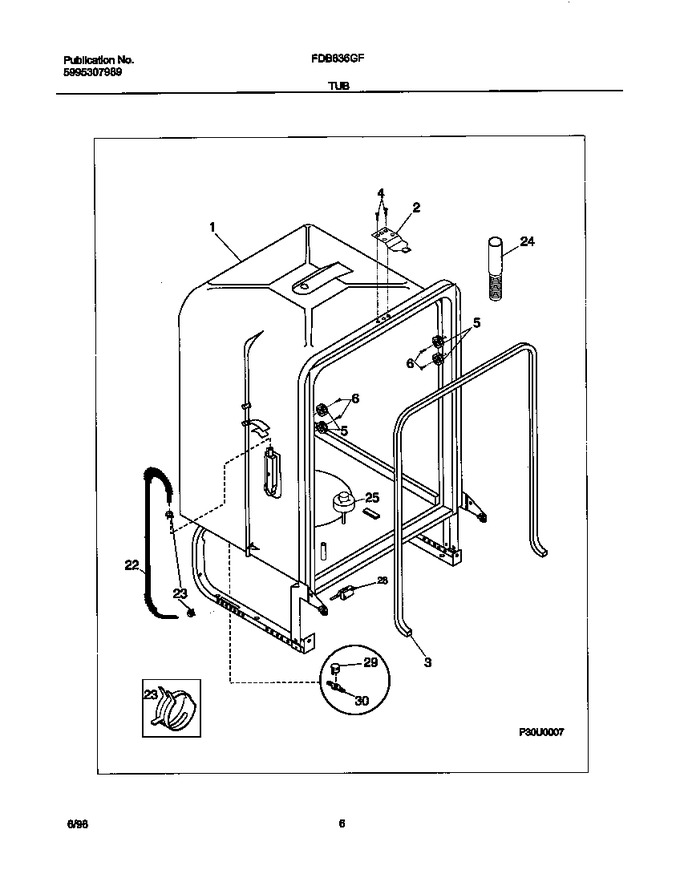 Diagram for FDB636GFT0