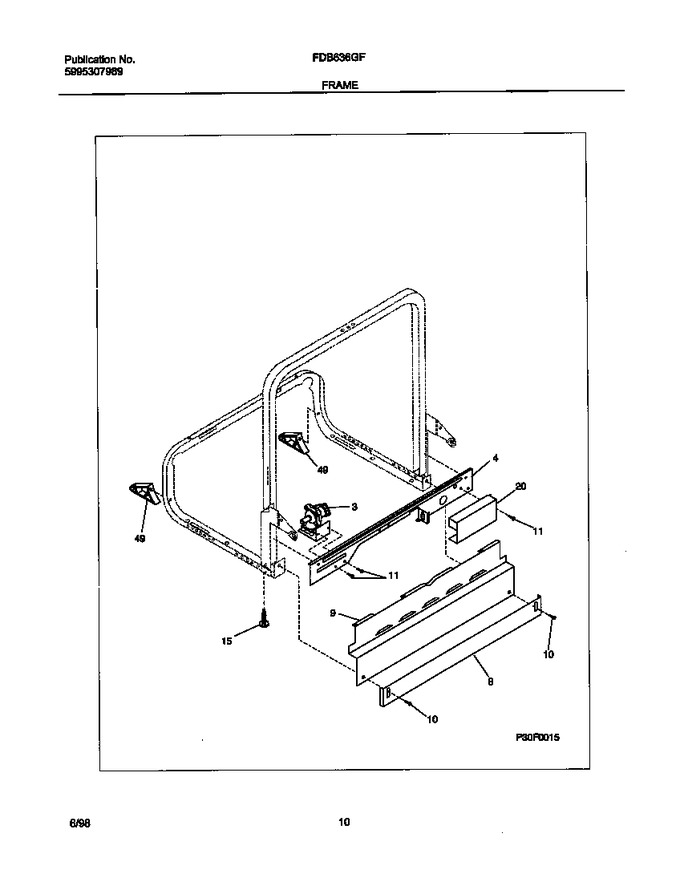 Diagram for FDB636GFT0