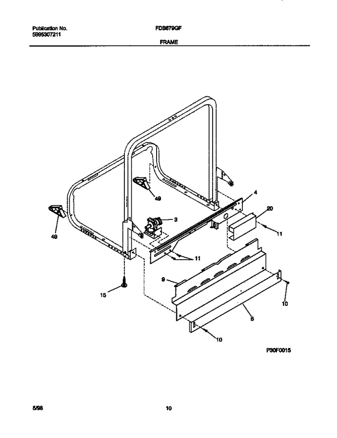 Diagram for FDB679GFW4