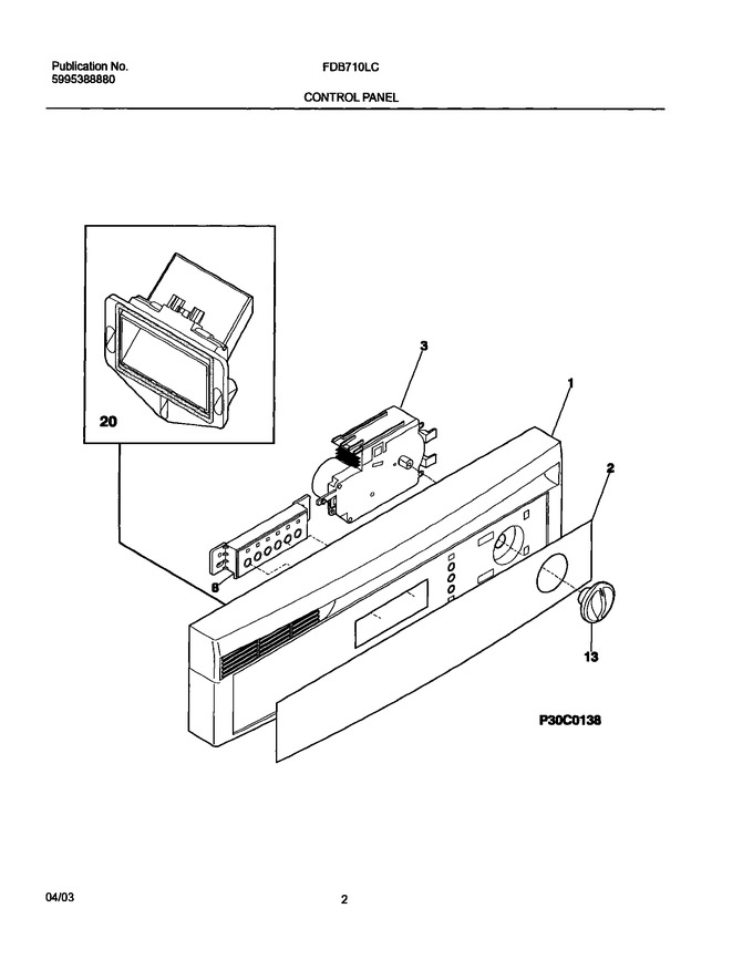 Diagram for FDB710LCS0