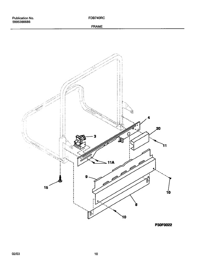 Diagram for FDB740RCB0