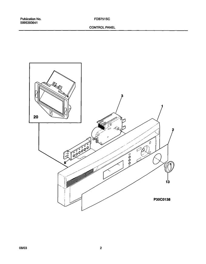 Diagram for FDB751SCB0