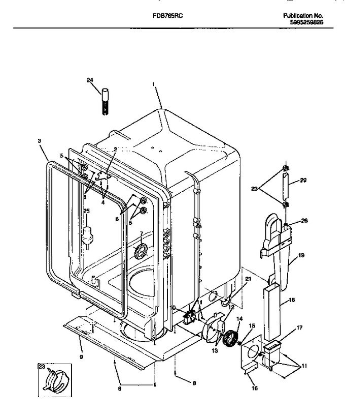 Diagram for FDB765RCR0