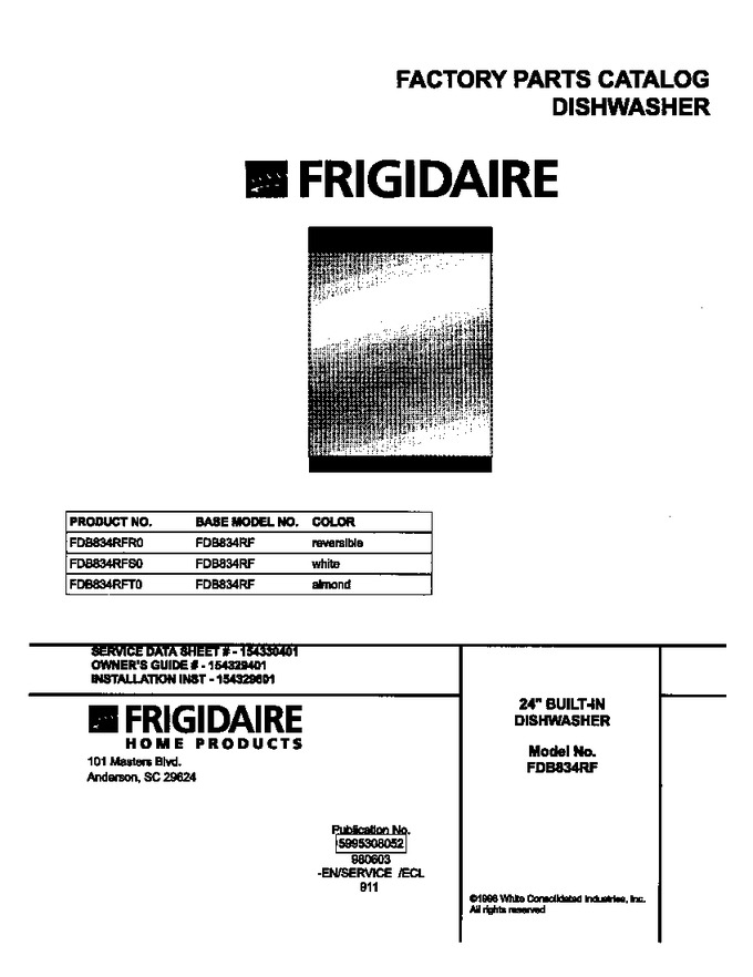 Diagram for FDB834RFT0