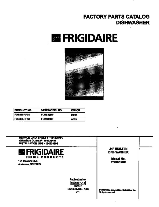 Diagram for FDB835RFB0