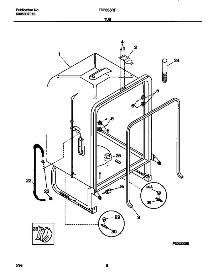 Diagram for FDB835RFB0