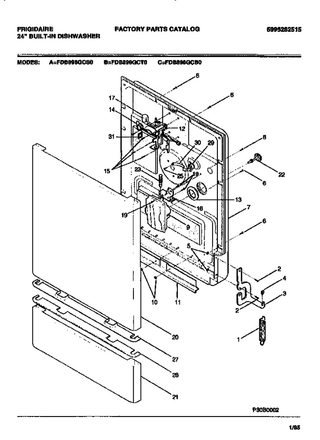 Diagram for FDB898GCS0