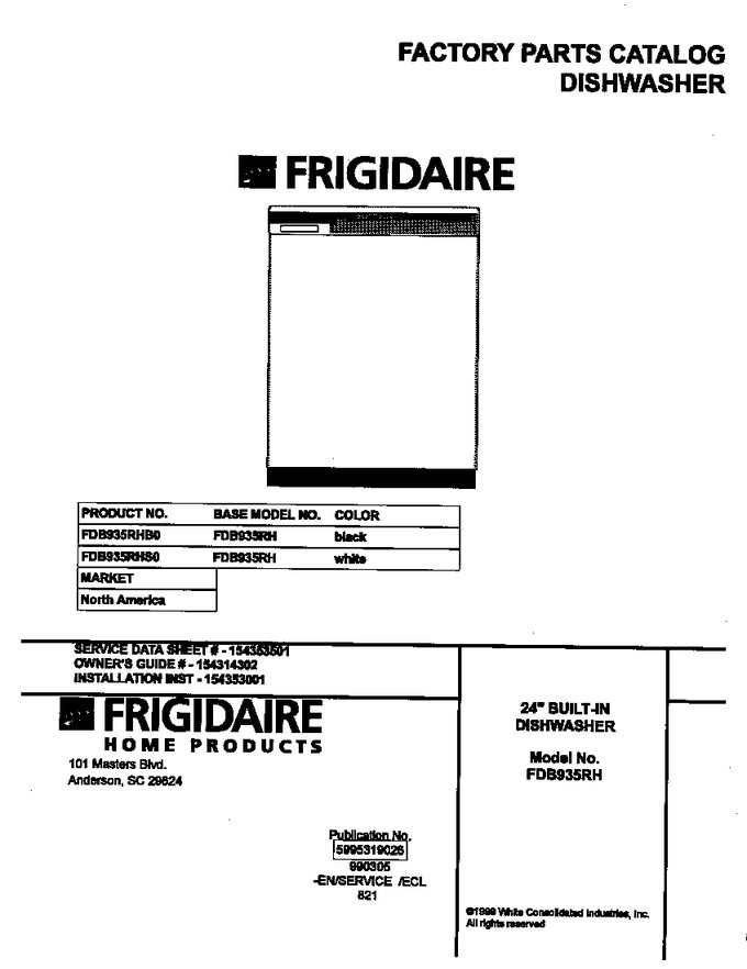 Diagram for FDB935RHB0