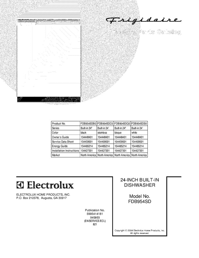 Diagram for FDB954SDB0