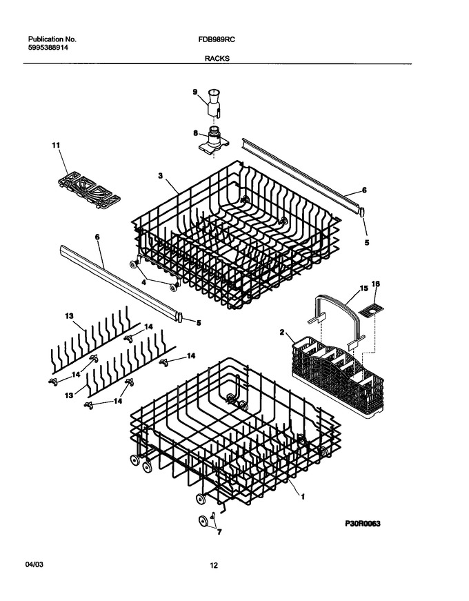 Diagram for FDB989RCS0