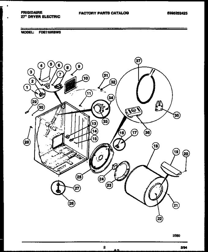Diagram for FDE116RBW0