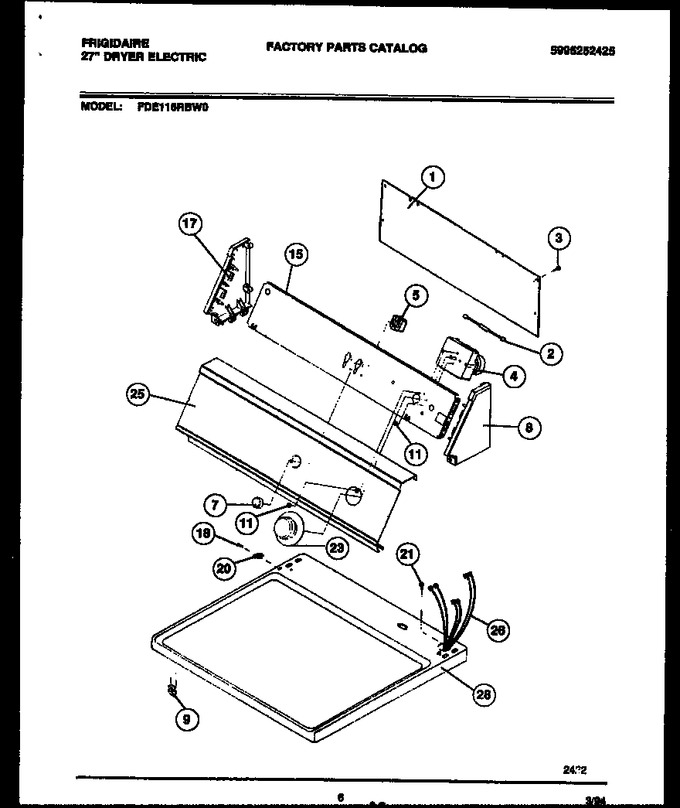 Diagram for FDE116RBW0