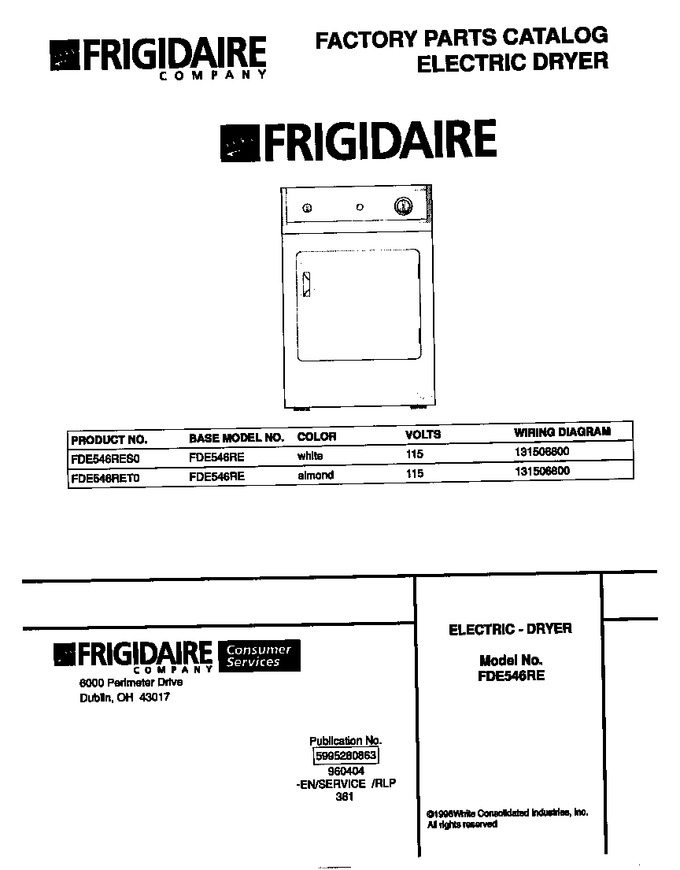 Diagram for FDE546RES0
