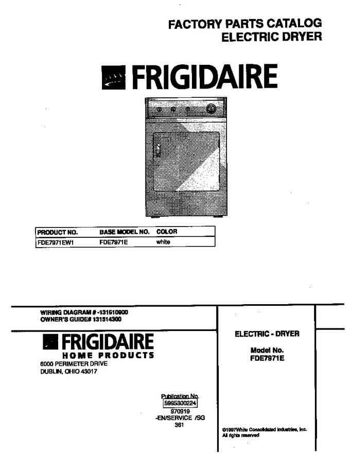 Diagram for FDE7971EW1