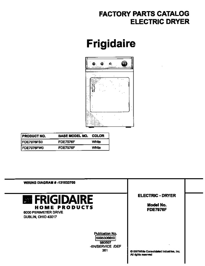 Diagram for FDE7976FW0