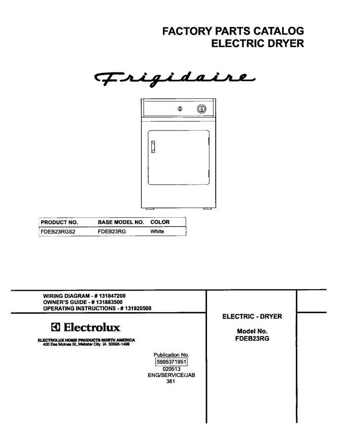 Diagram for FDEB23RGS2