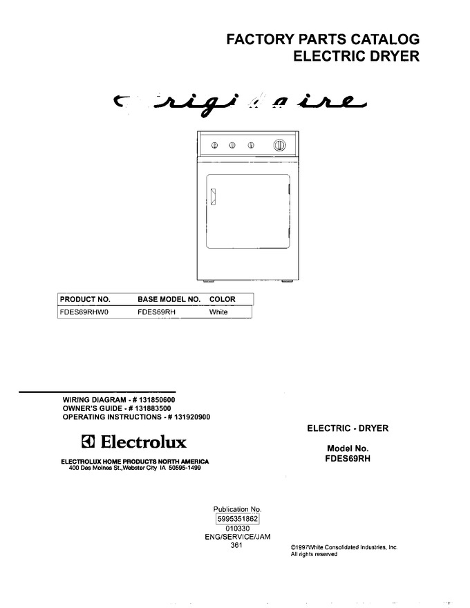 Diagram for FDES69RHW0