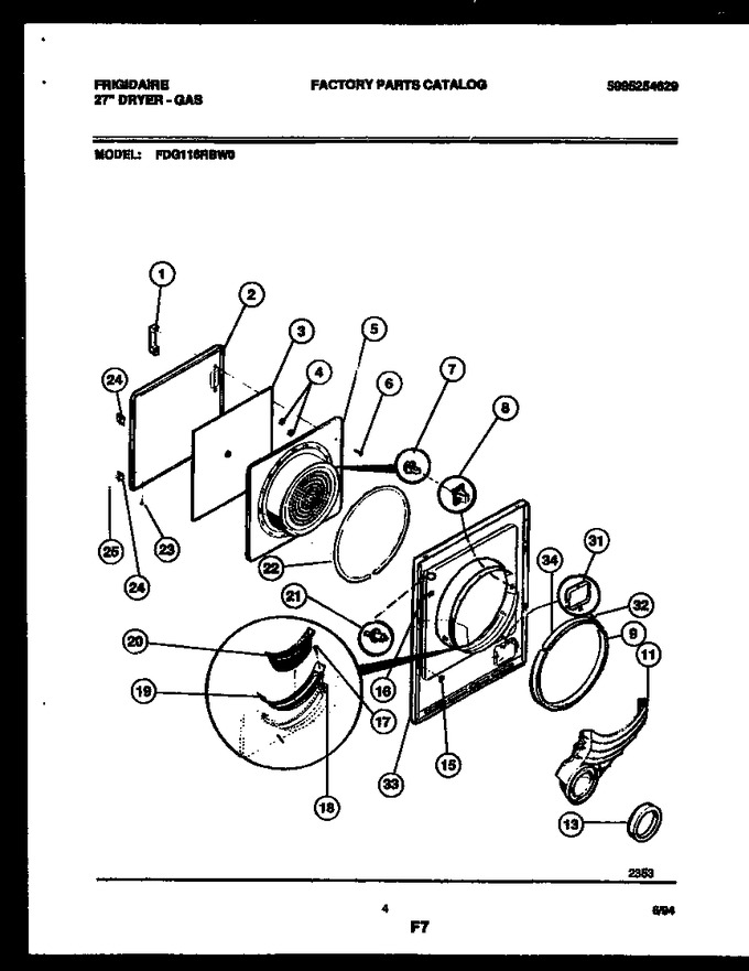 Diagram for FDG116RBW0