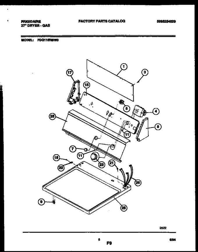 Diagram for FDG116RBW0