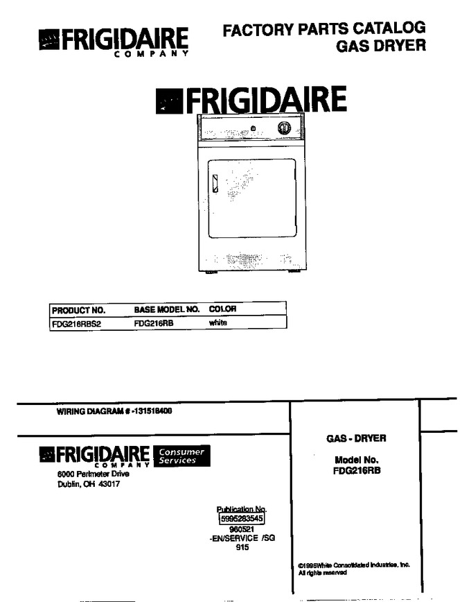 Diagram for FDG216RBS2