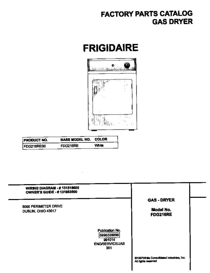 Diagram for FDG216RES0