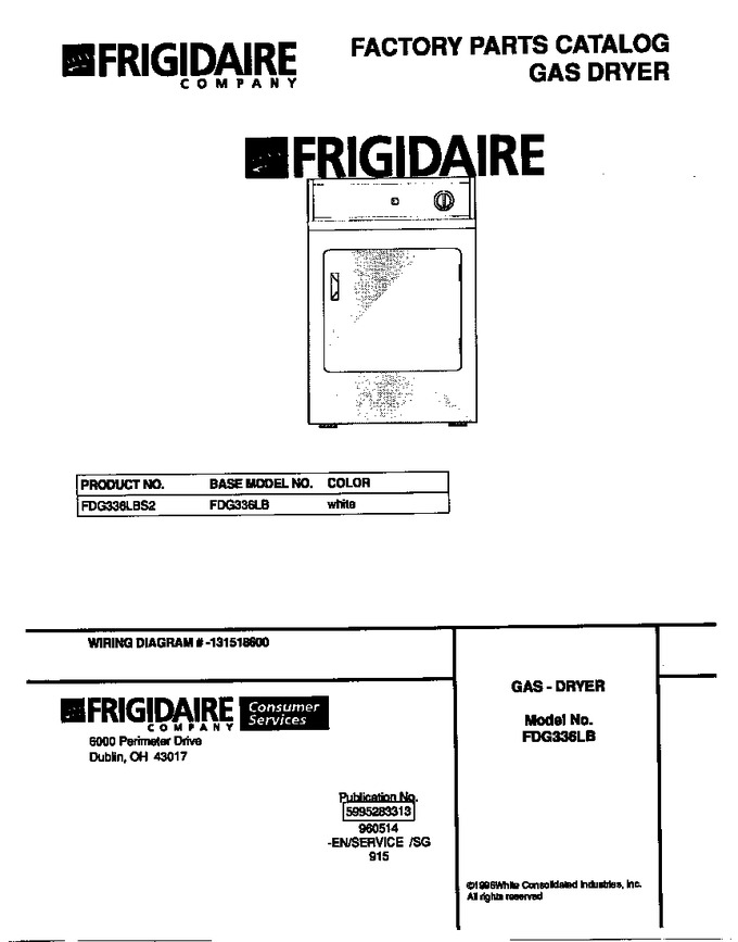 Diagram for FDG336LBS2