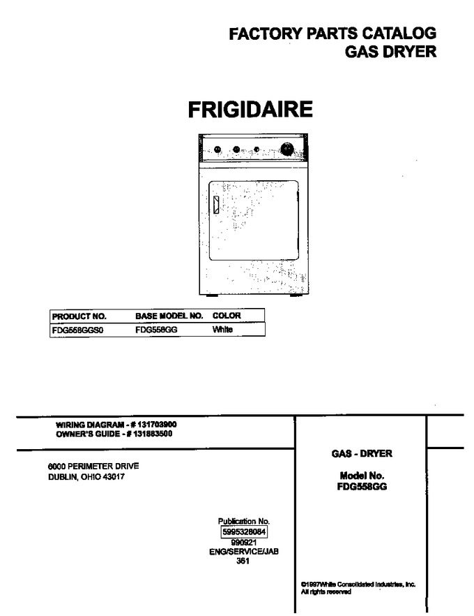 Diagram for FDG558GGS0