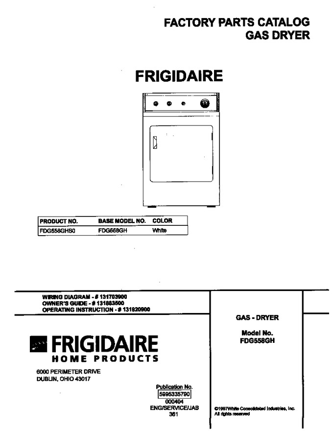Diagram for FDG558GHS0