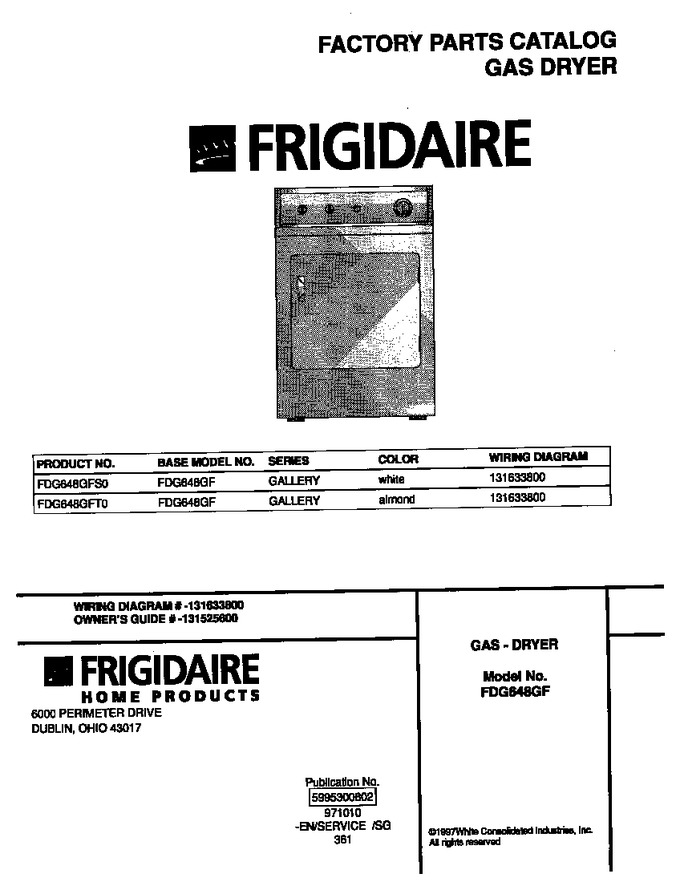 Diagram for FDG648GFT0