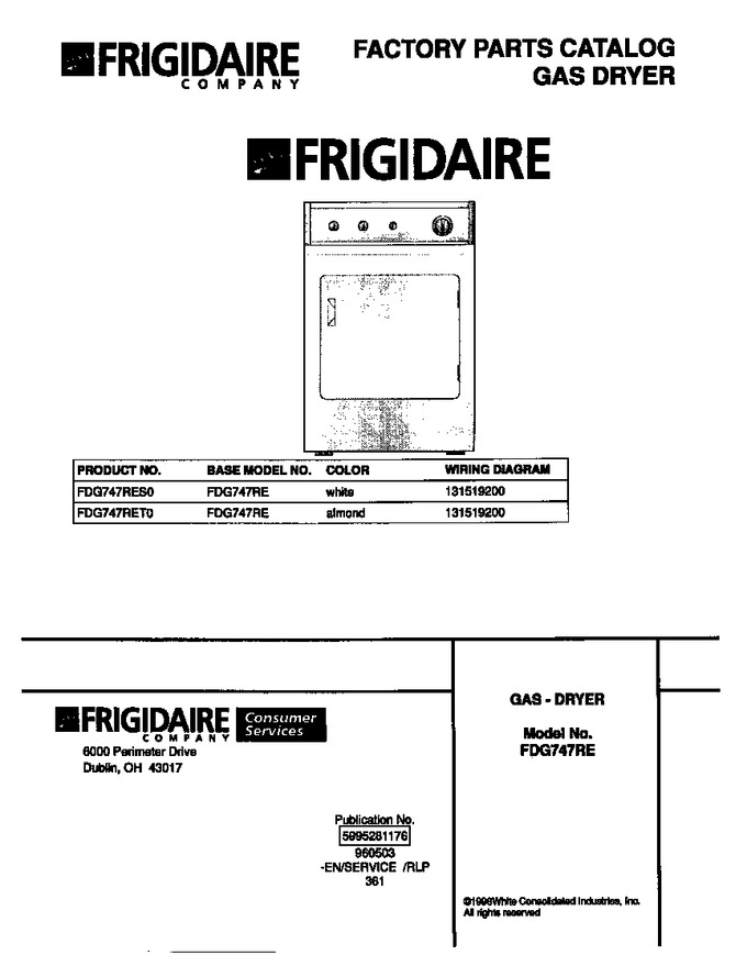 Diagram for FDG747RES0