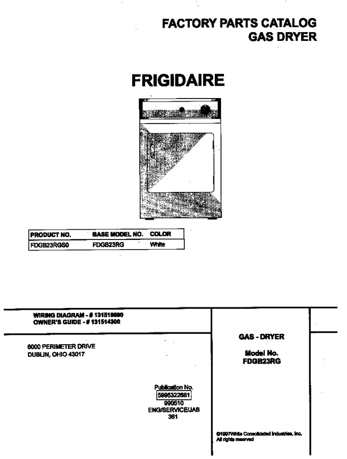 Diagram for FDGB23RGS0