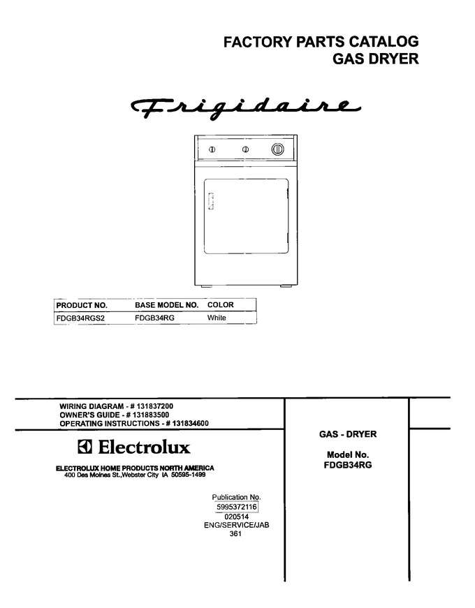 Diagram for FDGB34RGS2