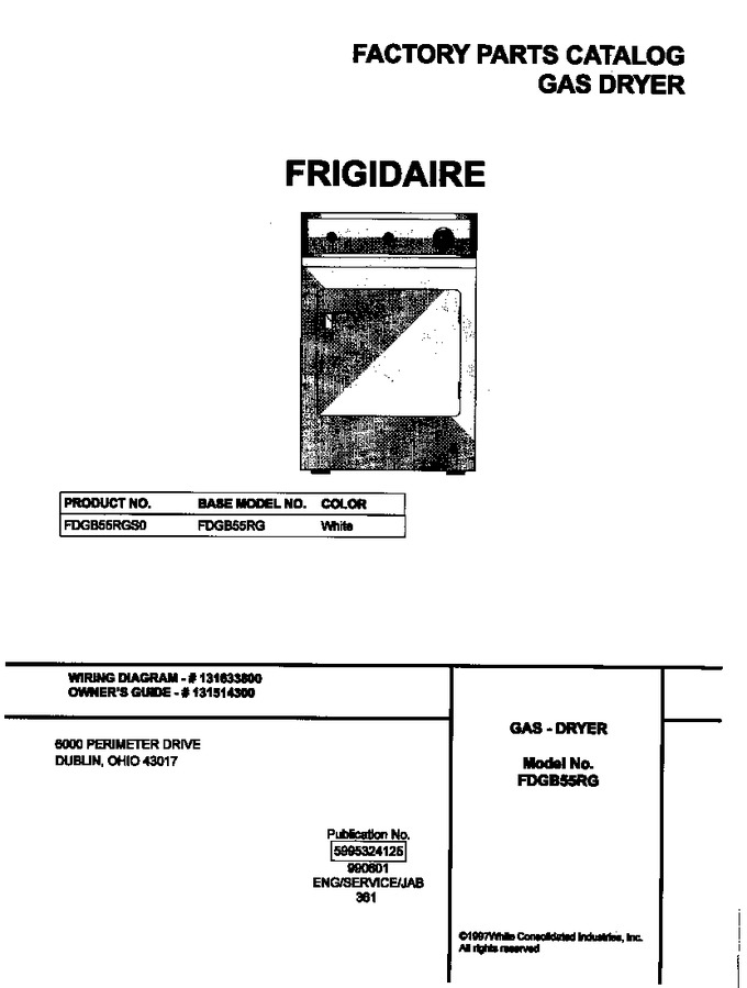 Diagram for FDGB55RGS0