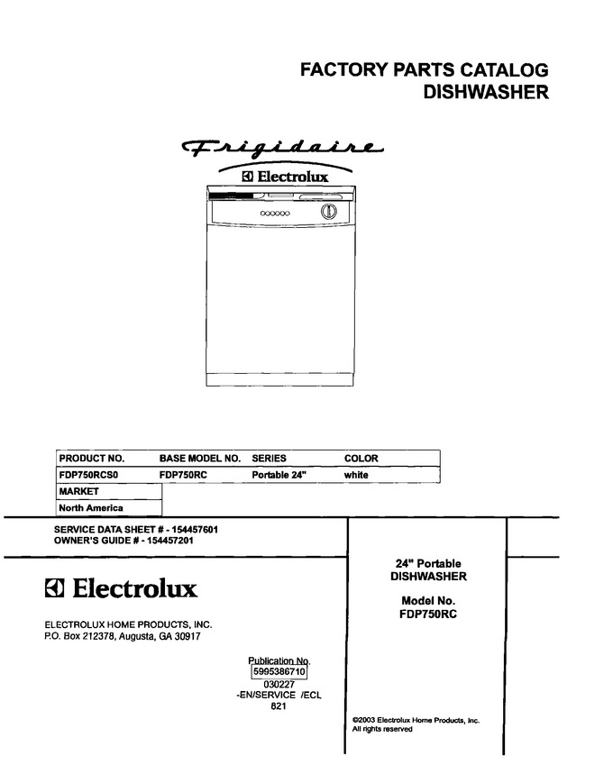 Diagram for FDP750RCS0
