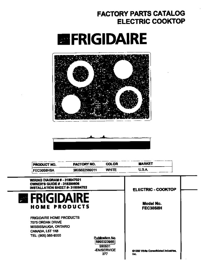 Diagram for FEC30S8HSA