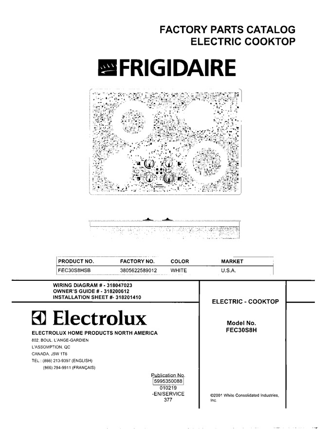 Diagram for FEC30S8HSB