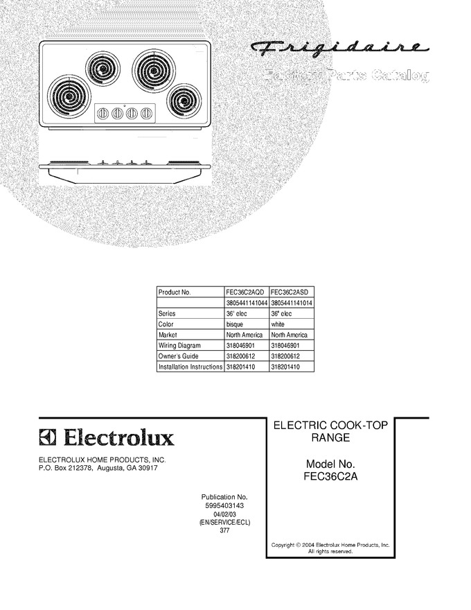 Diagram for FEC36C2AQD