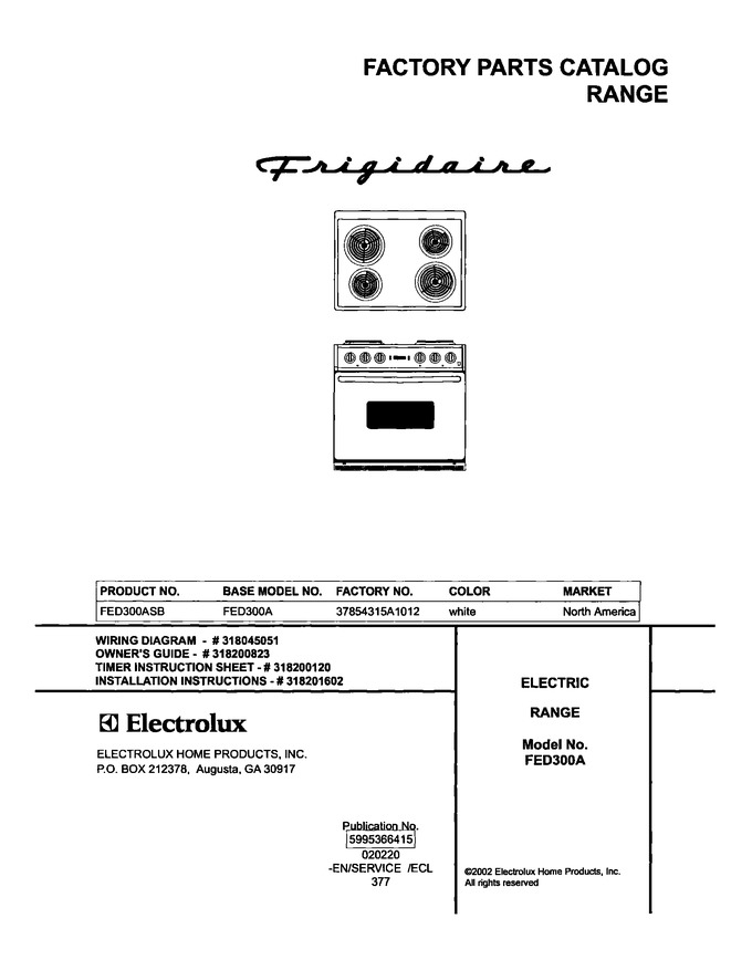 Diagram for FED300ASB