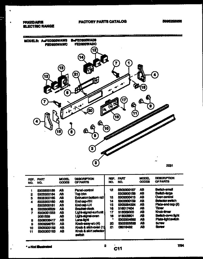 Diagram for FED300WAW3
