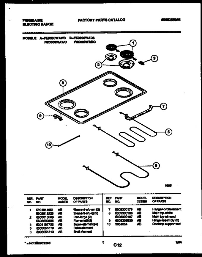 Diagram for FED300WAD3